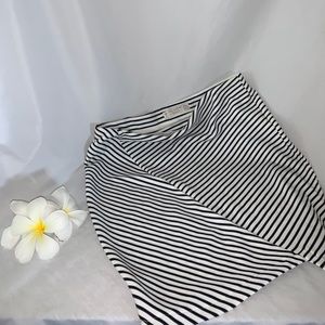 Pull and Bear Stripped Mini-Skirt